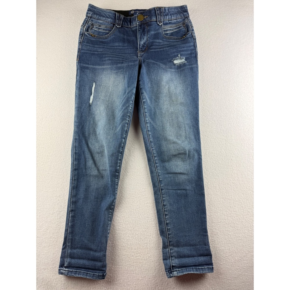 Democracy Absolution Skinny Jeans Womens 6‎ Medium Wash Distressed B1176KECC